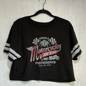 Motto Doffo Crop Top Biker Babe